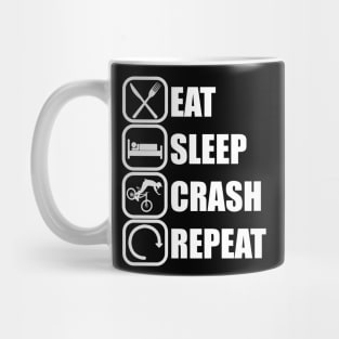 Eat Sleep Crash Repeat Mug